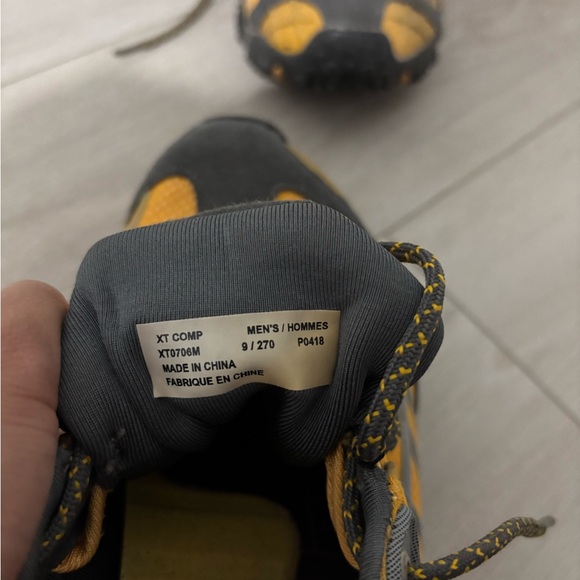 Men's Yellow and Gray Athletic Shoes - Picture 7 of 8